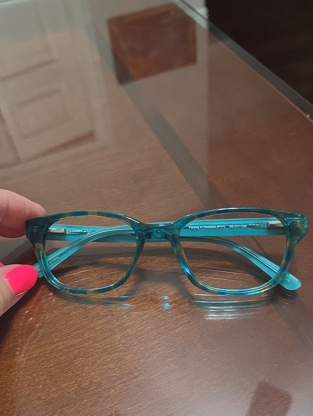 Vera Bradley Teal Blue Kids Glasses